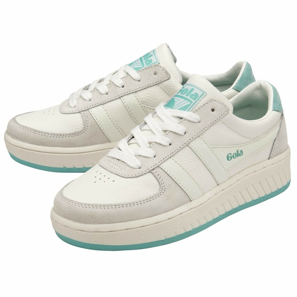 Basket Gola Grandslam 88 Blanche Femme | CWEH-80983782