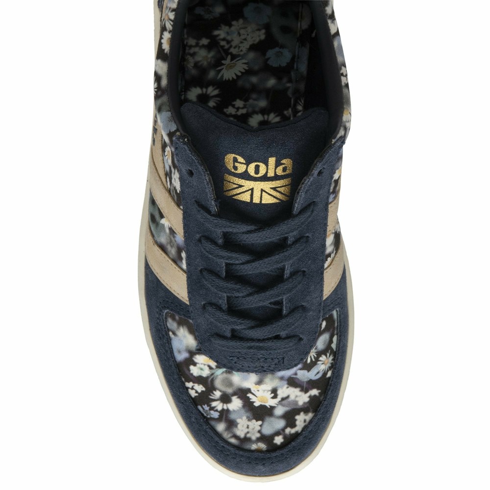 Basket Gola Grandslam LBTY BR Bleu Marine Doré Multicolore Femme | OXDS-85819976