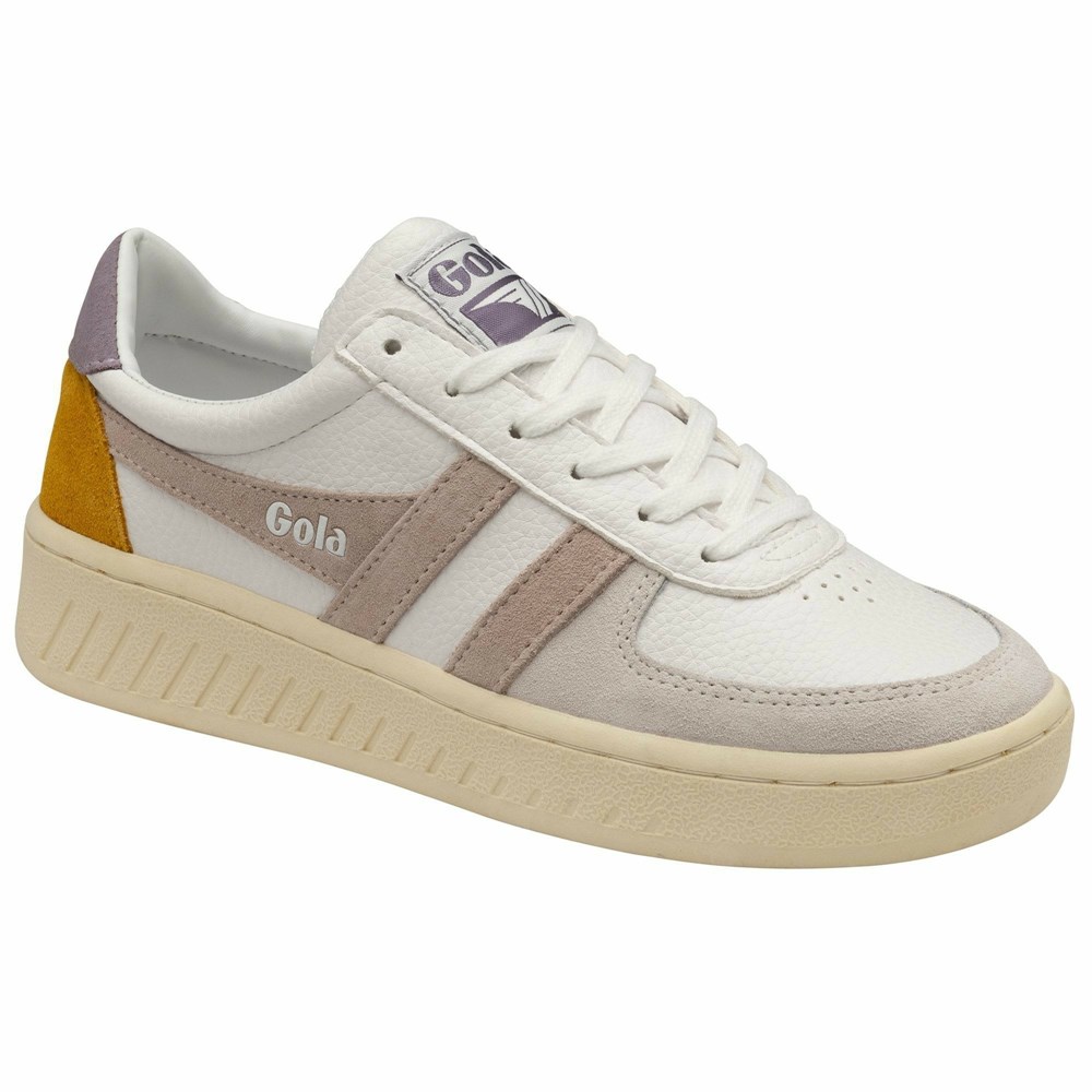 Basket Gola Grandslam Trident Blanche Femme | NCNG-07697012