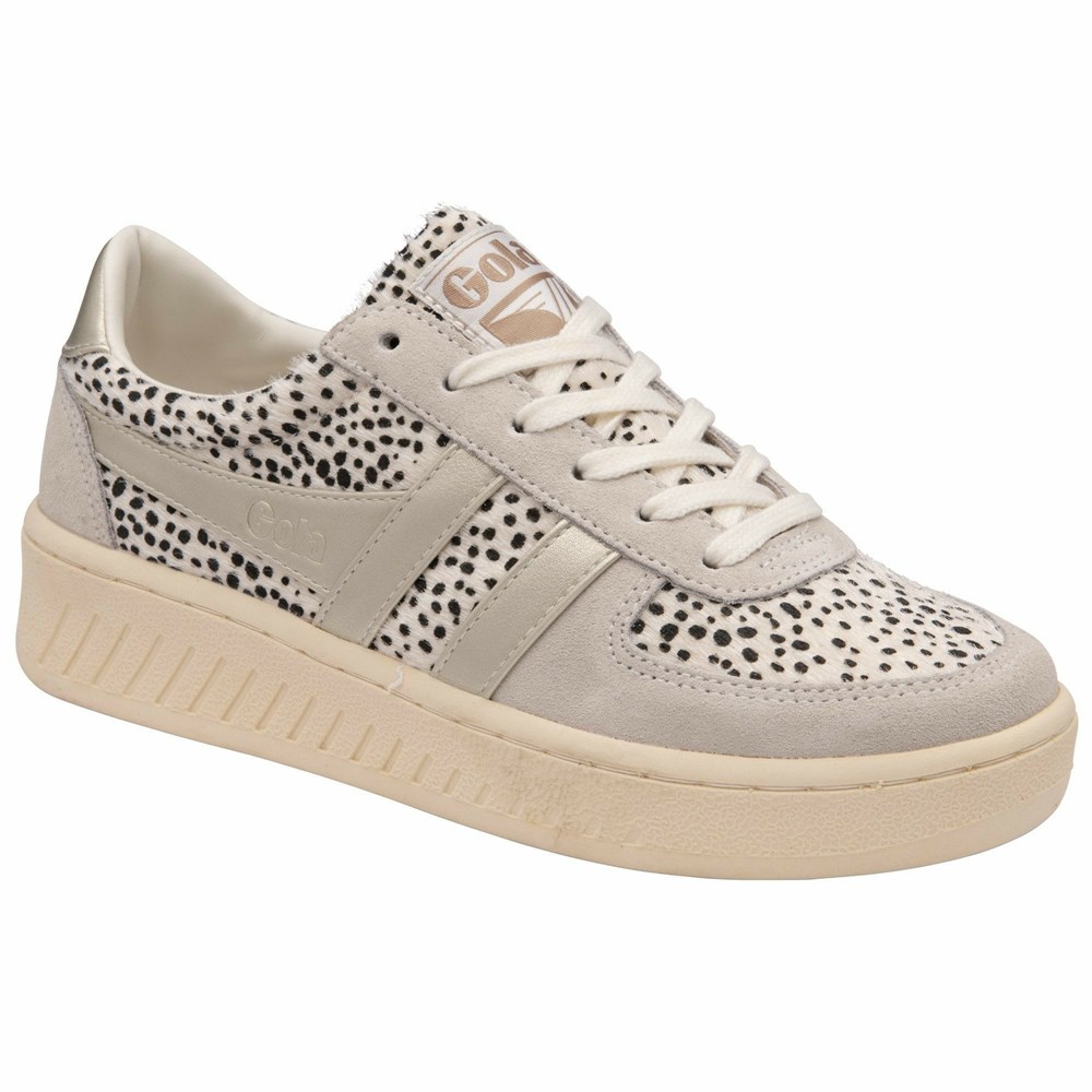 Basket Gola Grandslam Savanna Blanche Doré Femme | TVJP-66650806