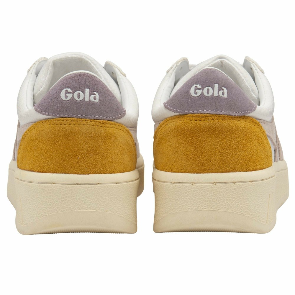 Basket Gola Grandslam Trident Blanche Femme | NCNG-07697012