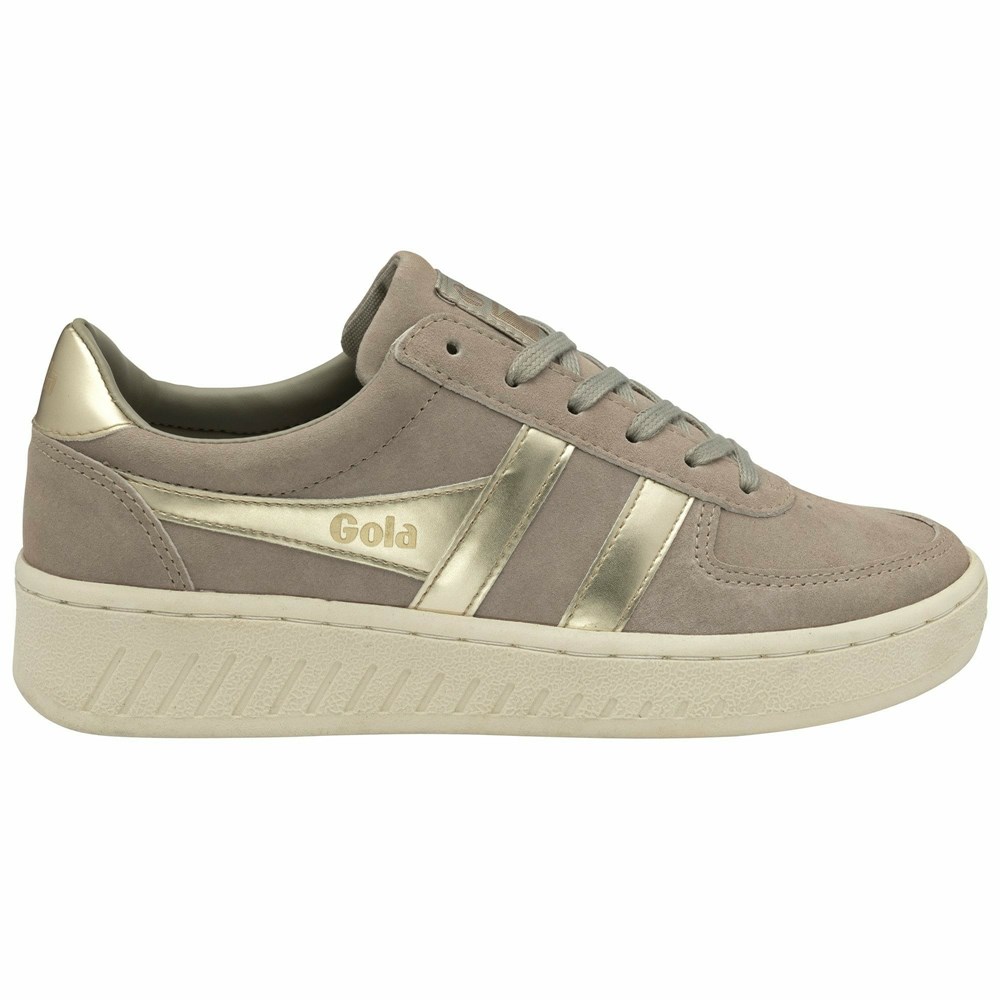 Basket Gola Grandslam Pearl Grise Femme | ZDBY-01477261