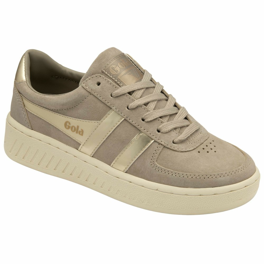 Basket Gola Grandslam Pearl Grise Femme | ZDBY-01477261