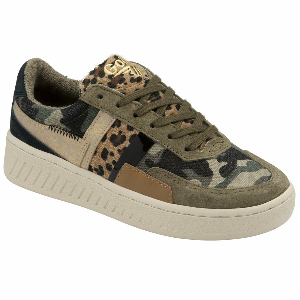 Basket Gola Grandslam Mode Camouflage Leopard Multicolore Femme | MMTV-49268792