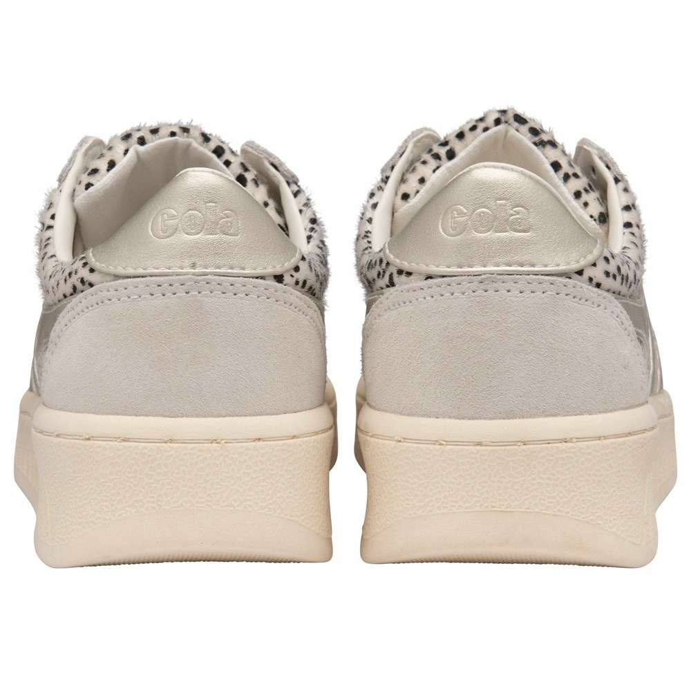 Basket Gola Grandslam Savanna Blanche Doré Femme | TVJP-66650806