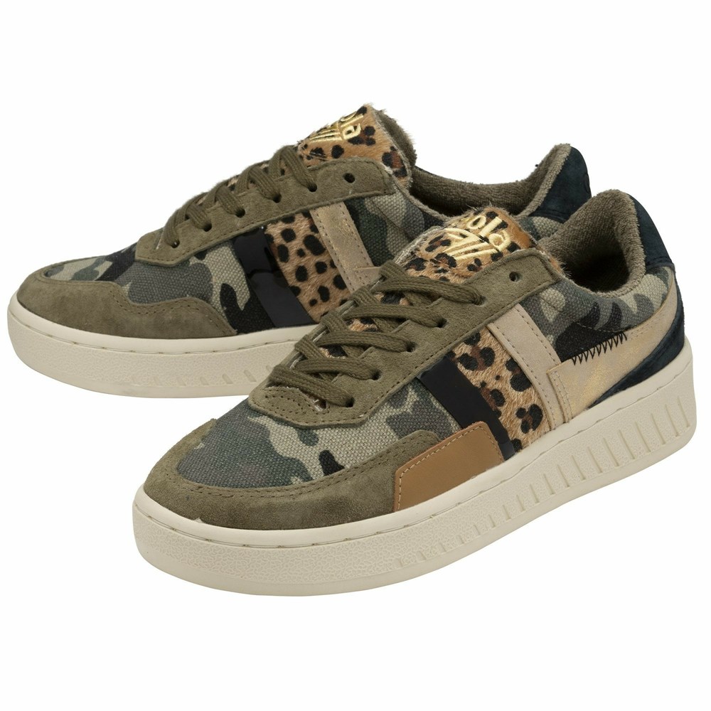 Basket Gola Grandslam Mode Camouflage Leopard Multicolore Femme | MMTV-49268792