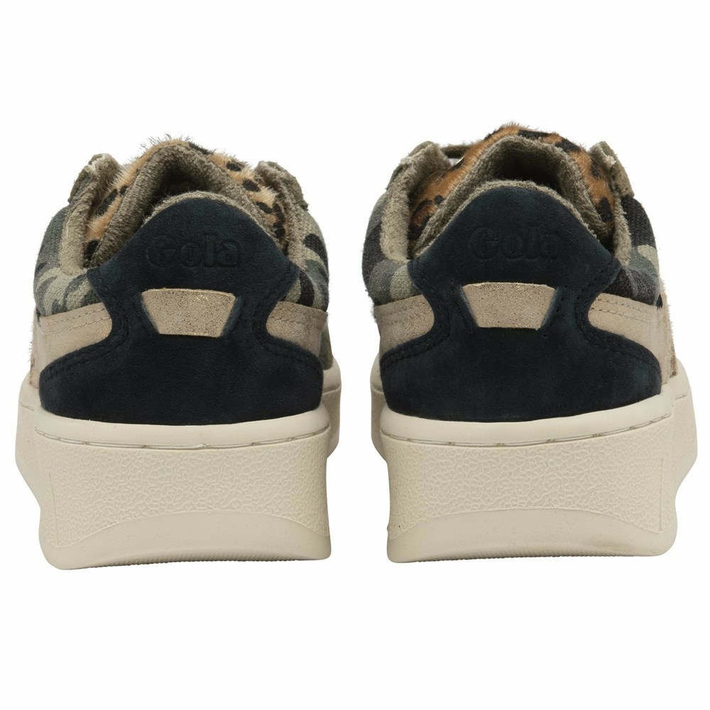 Basket Gola Grandslam Mode Camouflage Leopard Multicolore Femme | MMTV-49268792