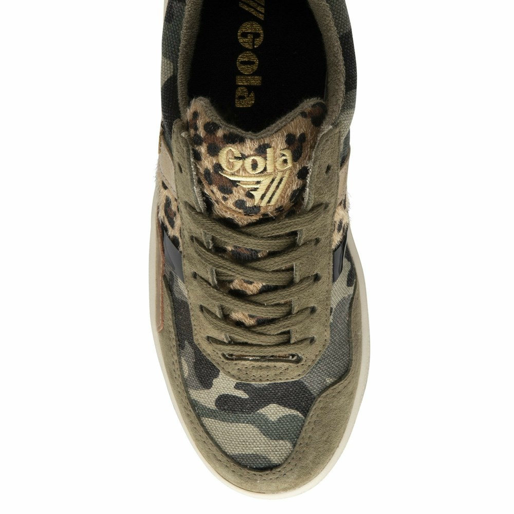 Basket Gola Grandslam Mode Camouflage Leopard Multicolore Femme | MMTV-49268792