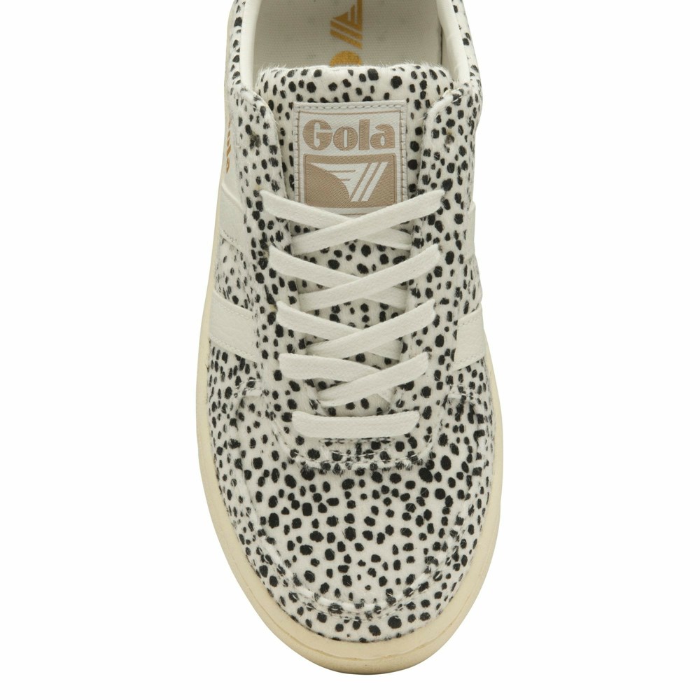 Basket Gola Grandslam Cheetah Blanche Femme | AFAZ-86014803