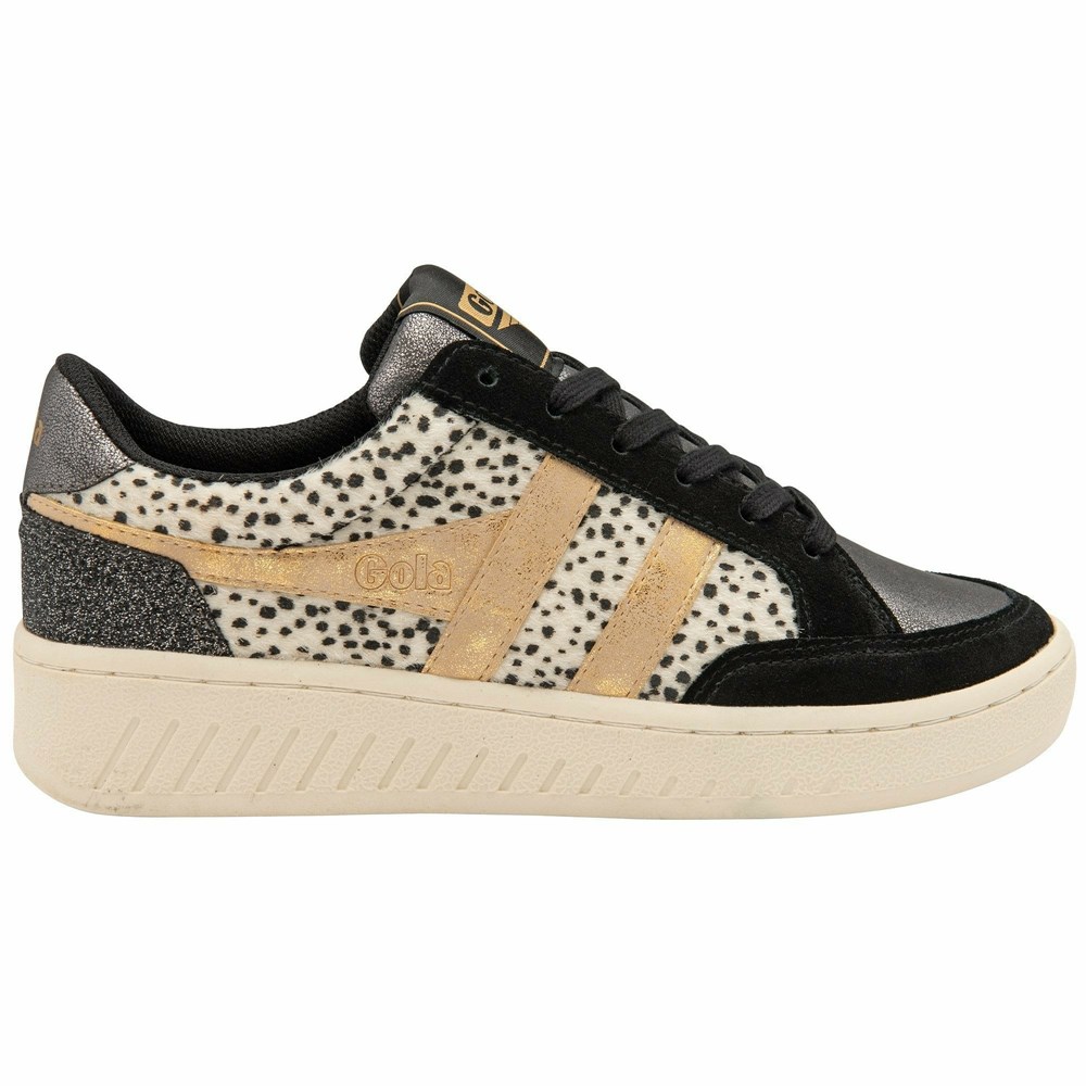 Basket Gola Superslam Noir Doré Femme | OYYZ-73947779