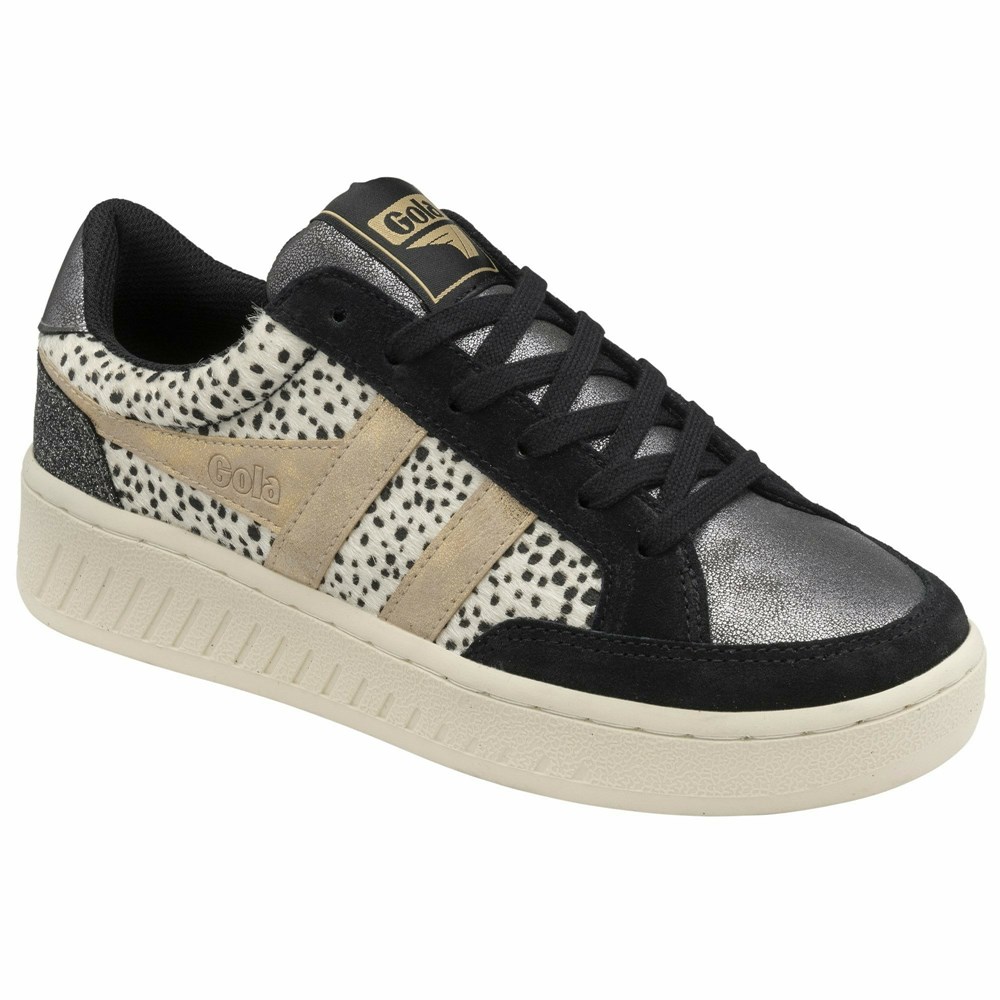 Basket Gola Superslam Noir Doré Femme | OYYZ-73947779