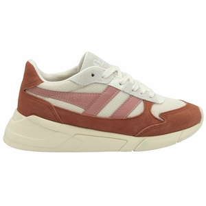 Basket Gola Tempest Blanche Orange Marron Corail Rose Femme | QOTP-76727959