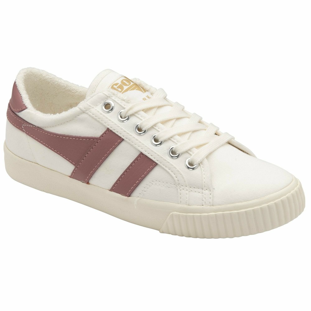 Basket Gola Tennis Mark Cox Blanche Rose Femme | GAPH-13329498