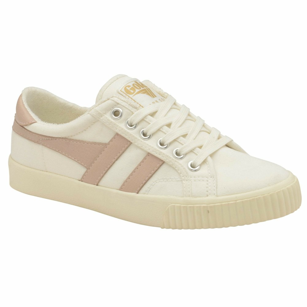 Basket Gola Tennis Mark Cox Blanche Femme | IJXG-90747286