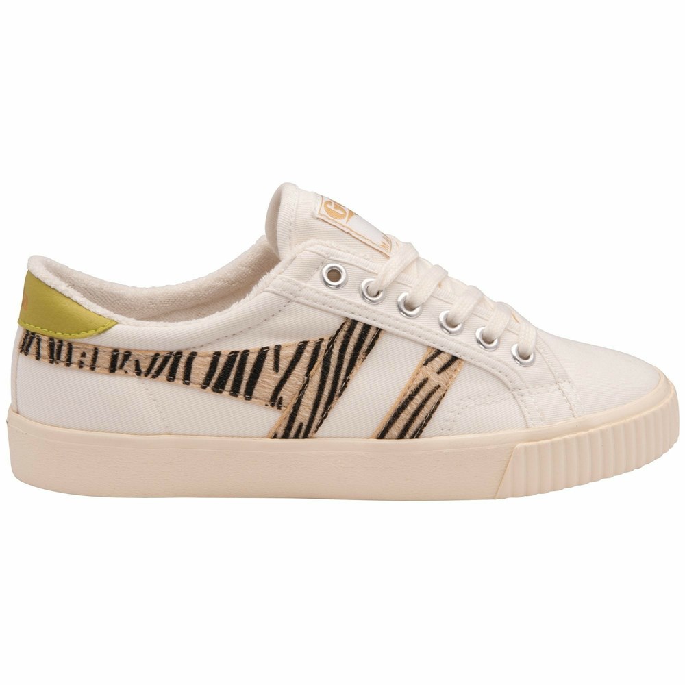 Basket Gola Tennis Mark Cox Safari Blanche Femme | YVET-64858438