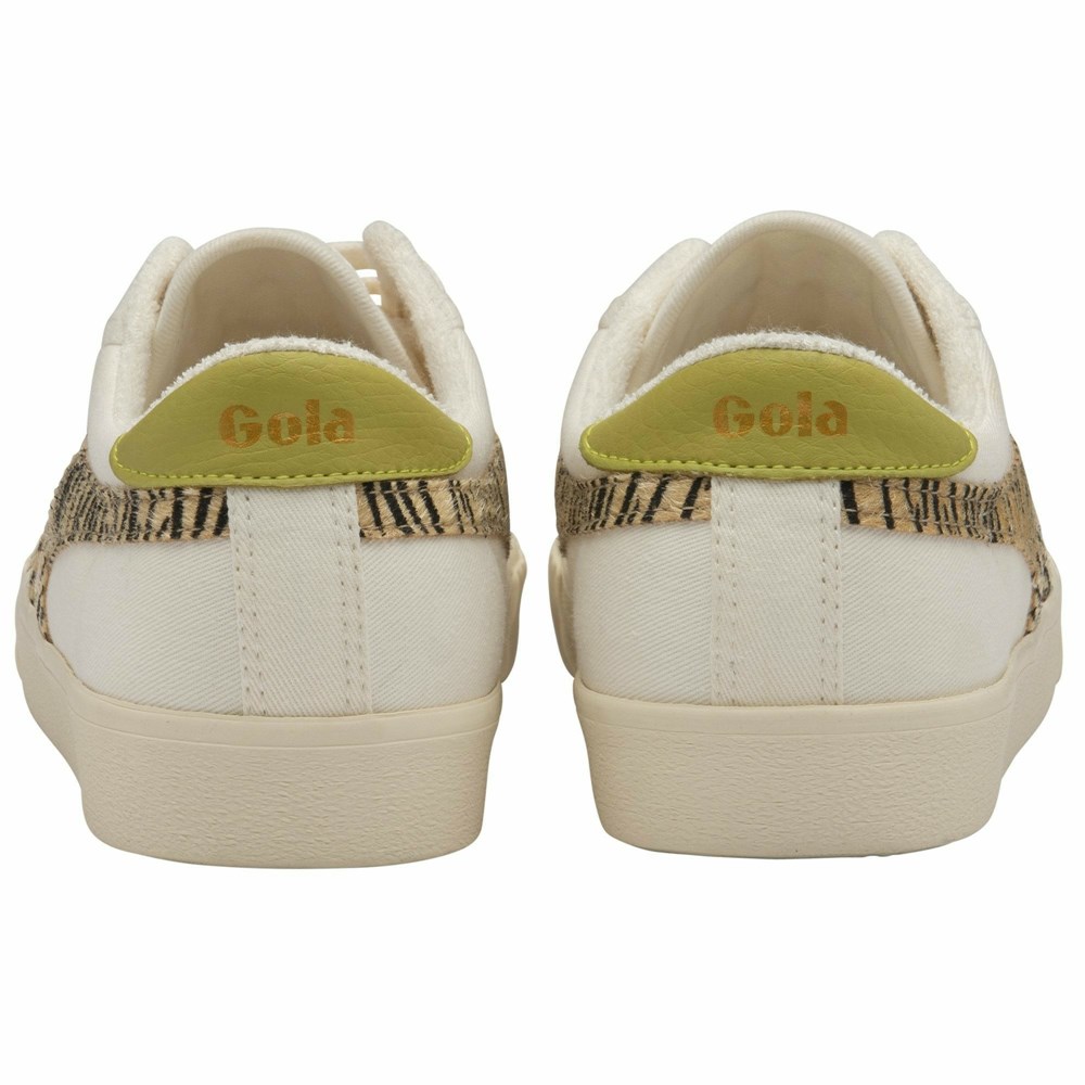 Basket Gola Tennis Mark Cox Safari Blanche Femme | YVET-64858438