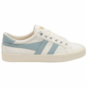 Basket Gola Tennis Mark Cox Blanche Bleu Femme | BYCZ-58815520