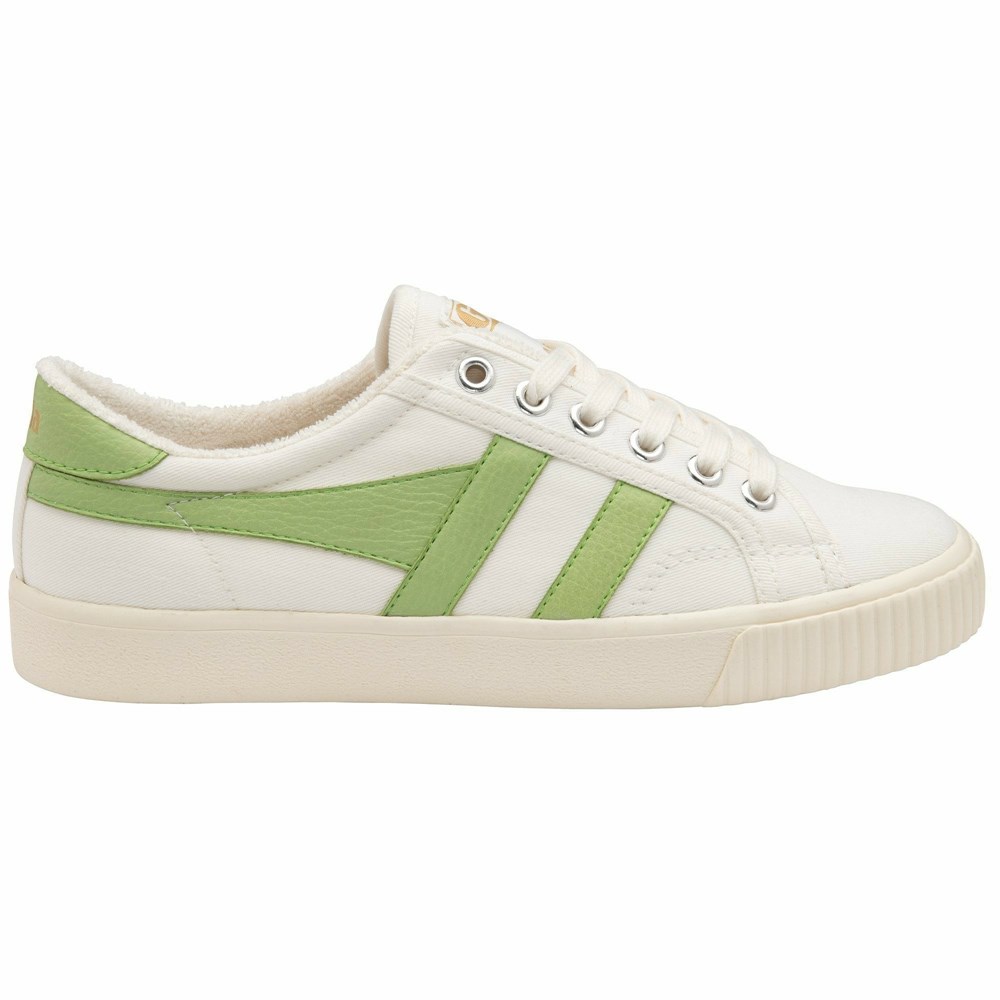 Basket Gola Tennis Mark Cox Blanche Vert Femme | PPNQ-05529945