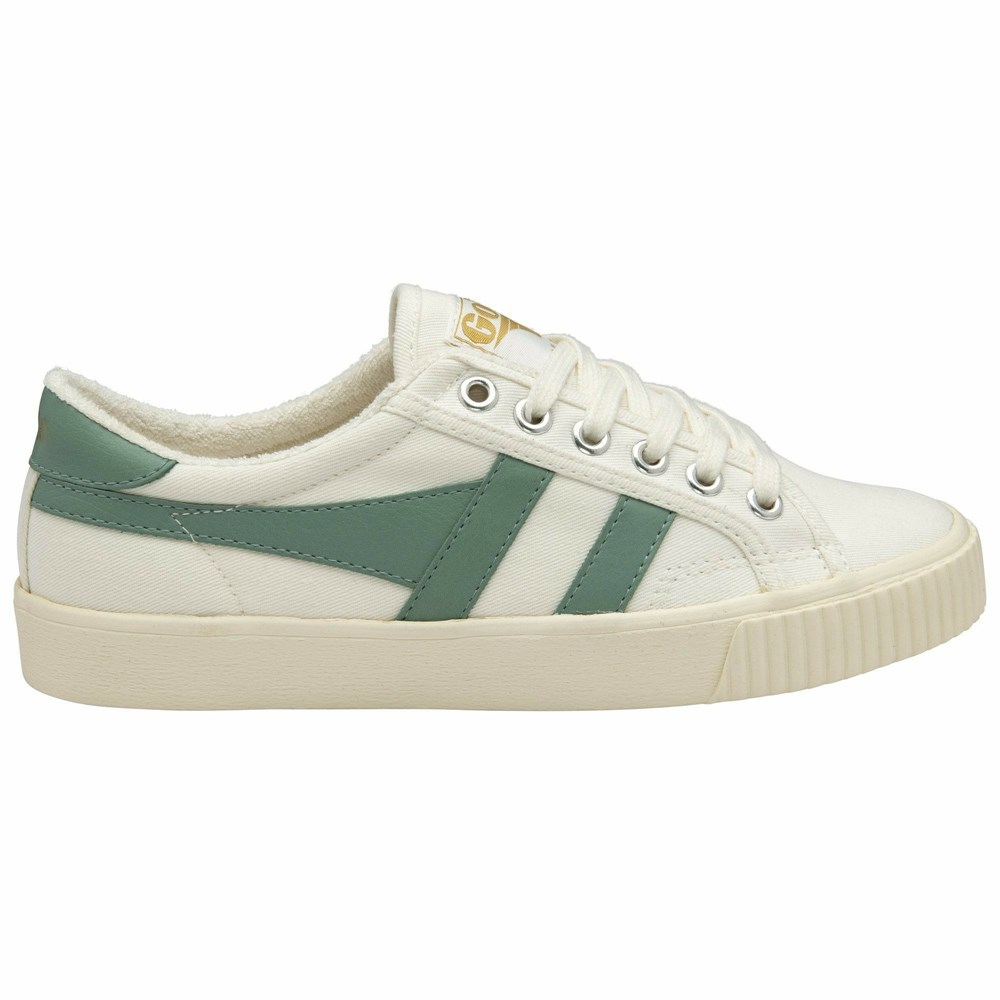 Basket Gola Tennis Mark Cox Blanche Vert Femme | MMYT-35631621