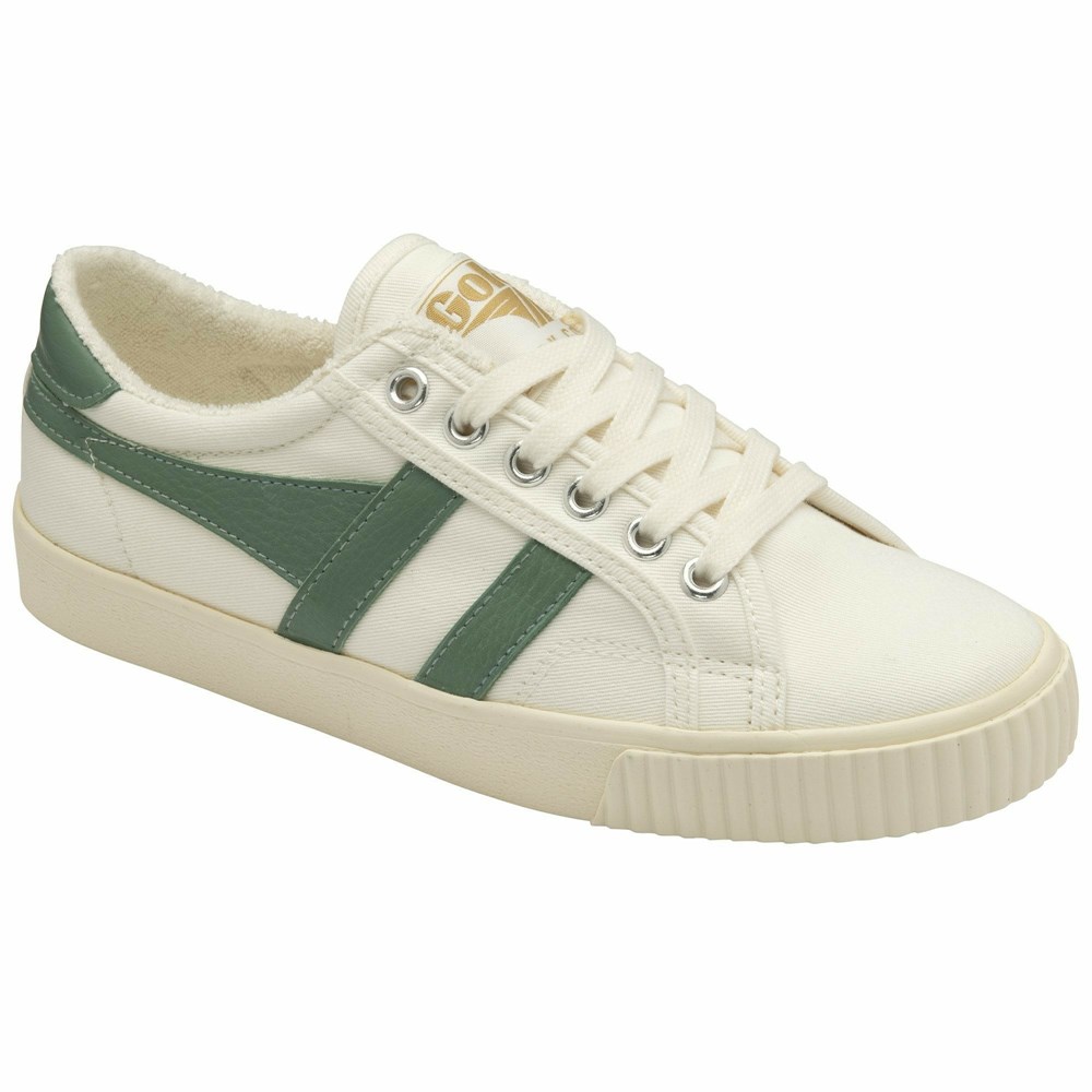 Basket Gola Tennis Mark Cox Blanche Vert Femme | MMYT-35631621