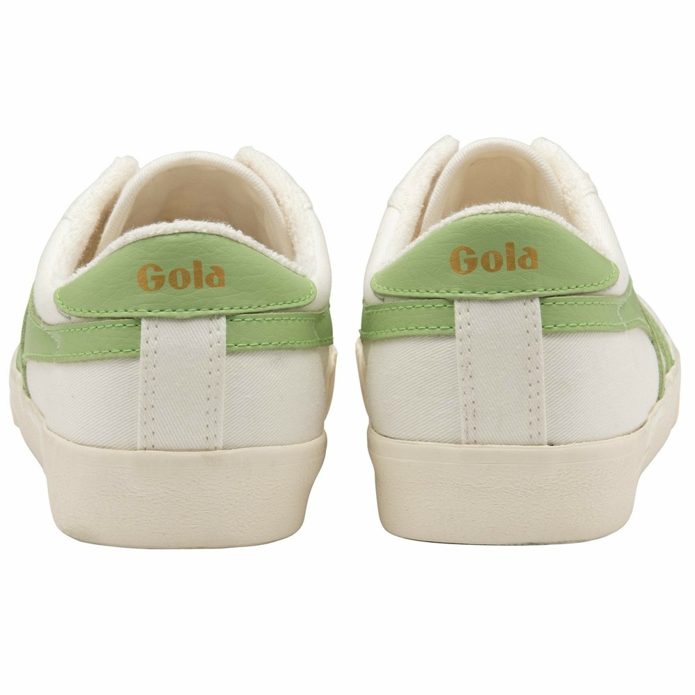 Basket Gola Tennis Mark Cox Blanche Vert Femme | PPNQ-05529945