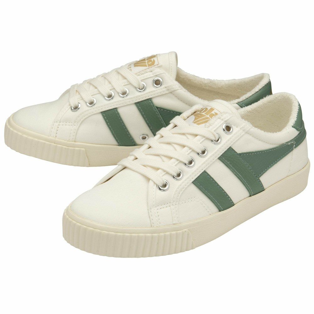 Basket Gola Tennis Mark Cox Blanche Vert Femme | MMYT-35631621