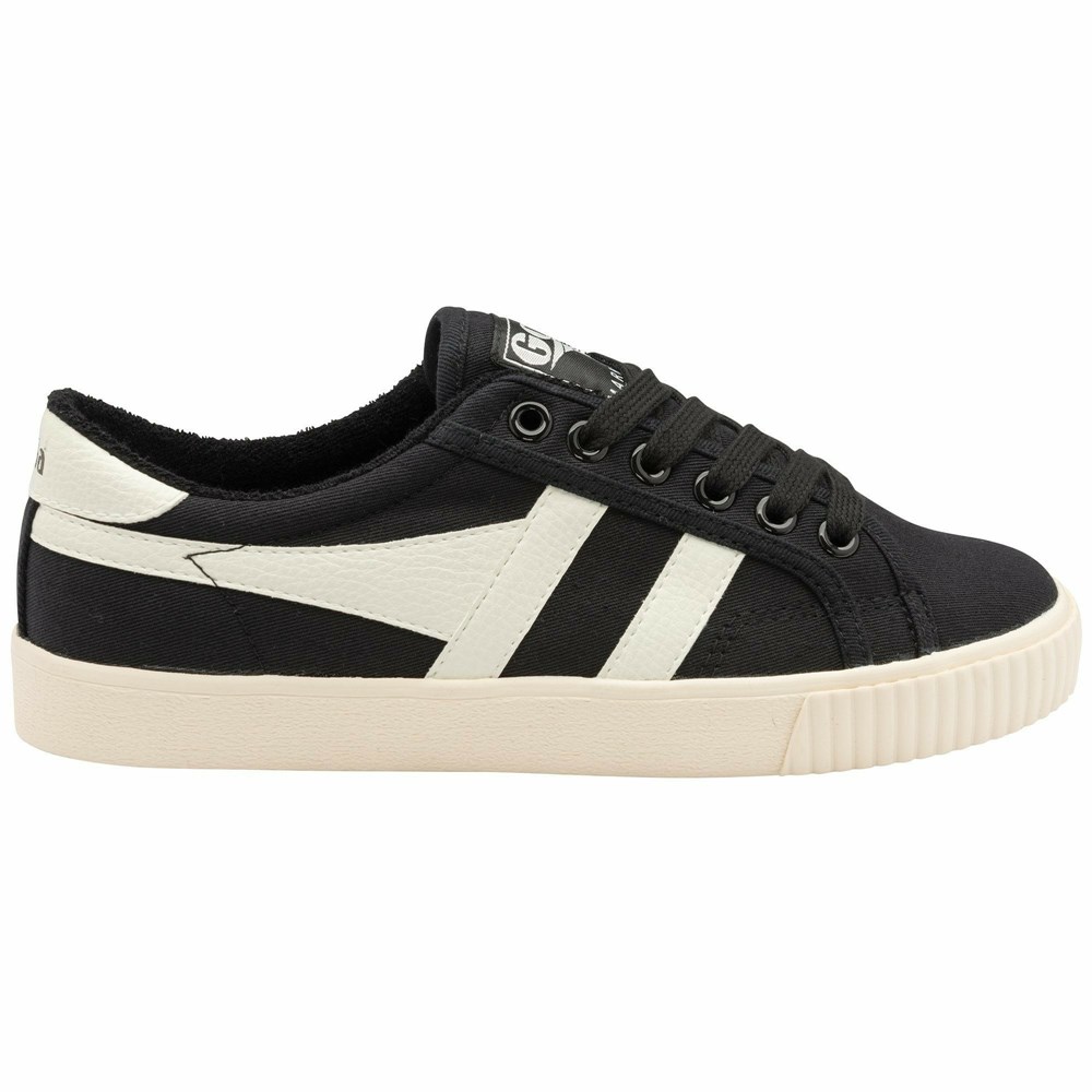 Basket Gola Tennis Mark Cox Noir Blanche Femme | SGHZ-64220509