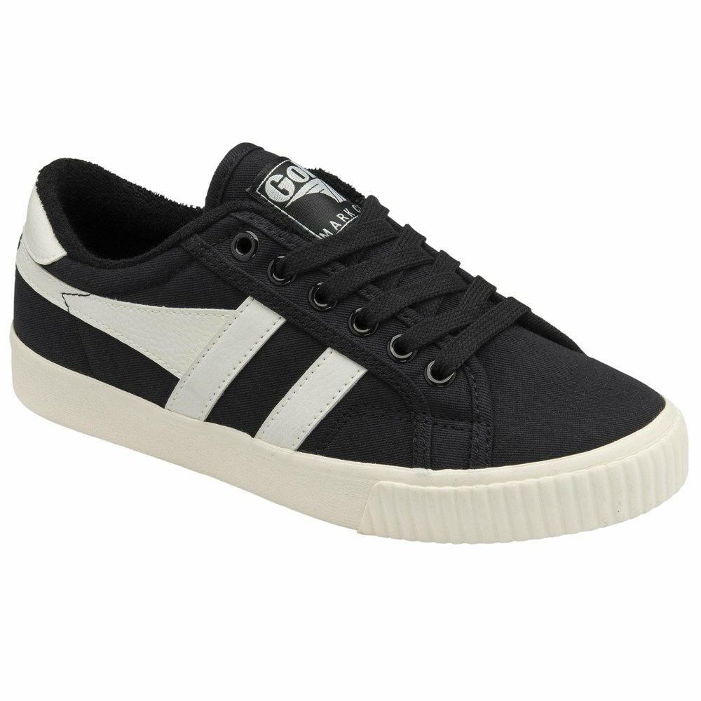 Basket Gola Tennis Mark Cox Noir Blanche Femme | SGHZ-64220509