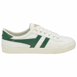 Basket Gola Tennis Mark Cox Blanche Vert Foncé Femme | OMZY-43002598