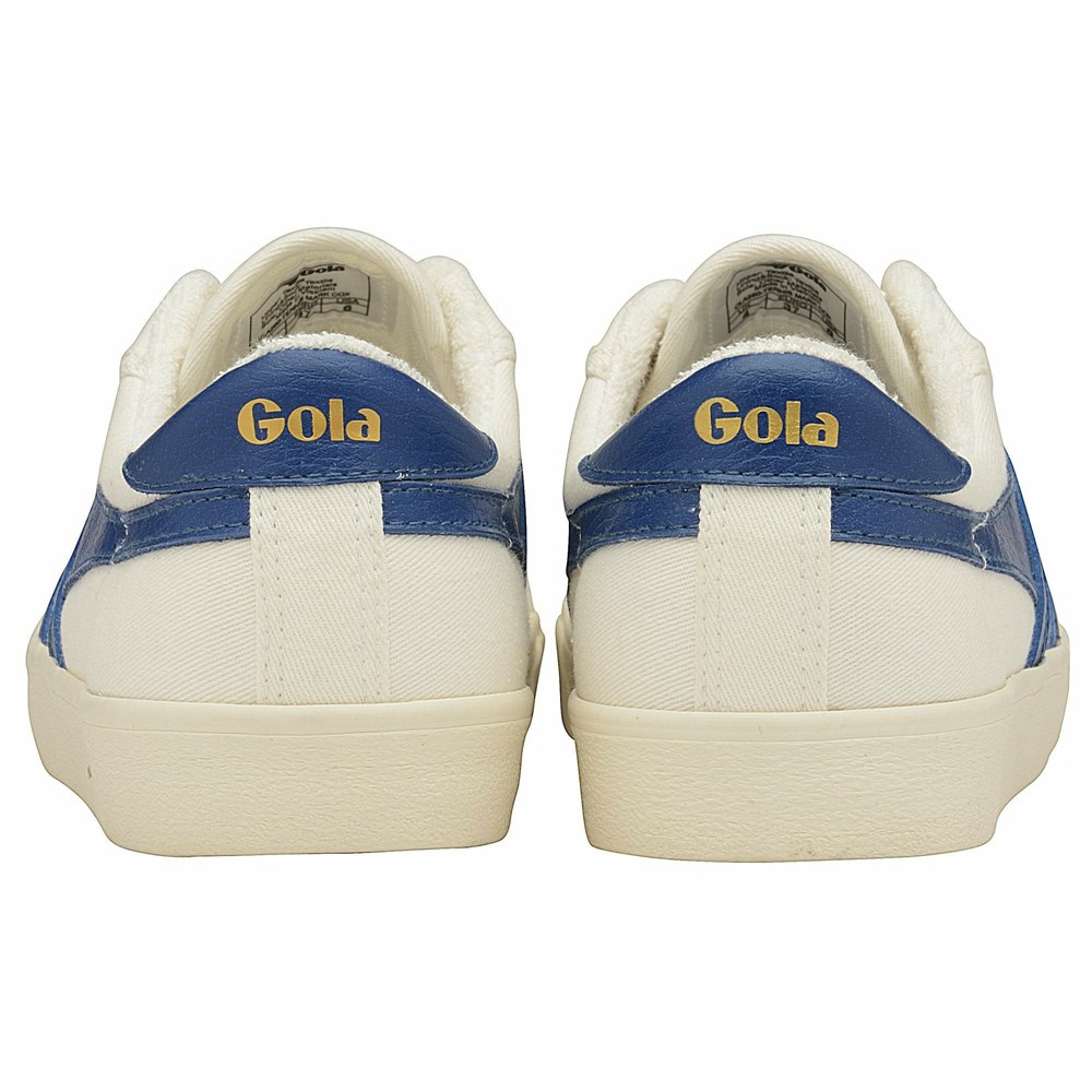 Basket Gola Tennis Mark Cox Blanche Bleu Femme | ABLL-96557906