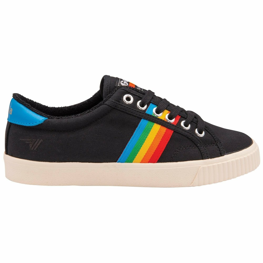 Basket Gola Tennis Mark Cox Rainbow II Noir Multicolore Femme | YCUP-91901551