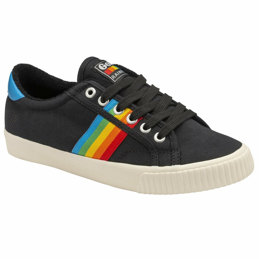 Basket Gola Tennis Mark Cox Rainbow II Noir Multicolore Femme | YCUP-91901551