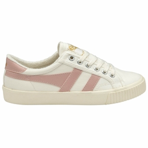 Basket Gola Tennis Mark Cox Blanche Rose Femme | FJVR-11572928