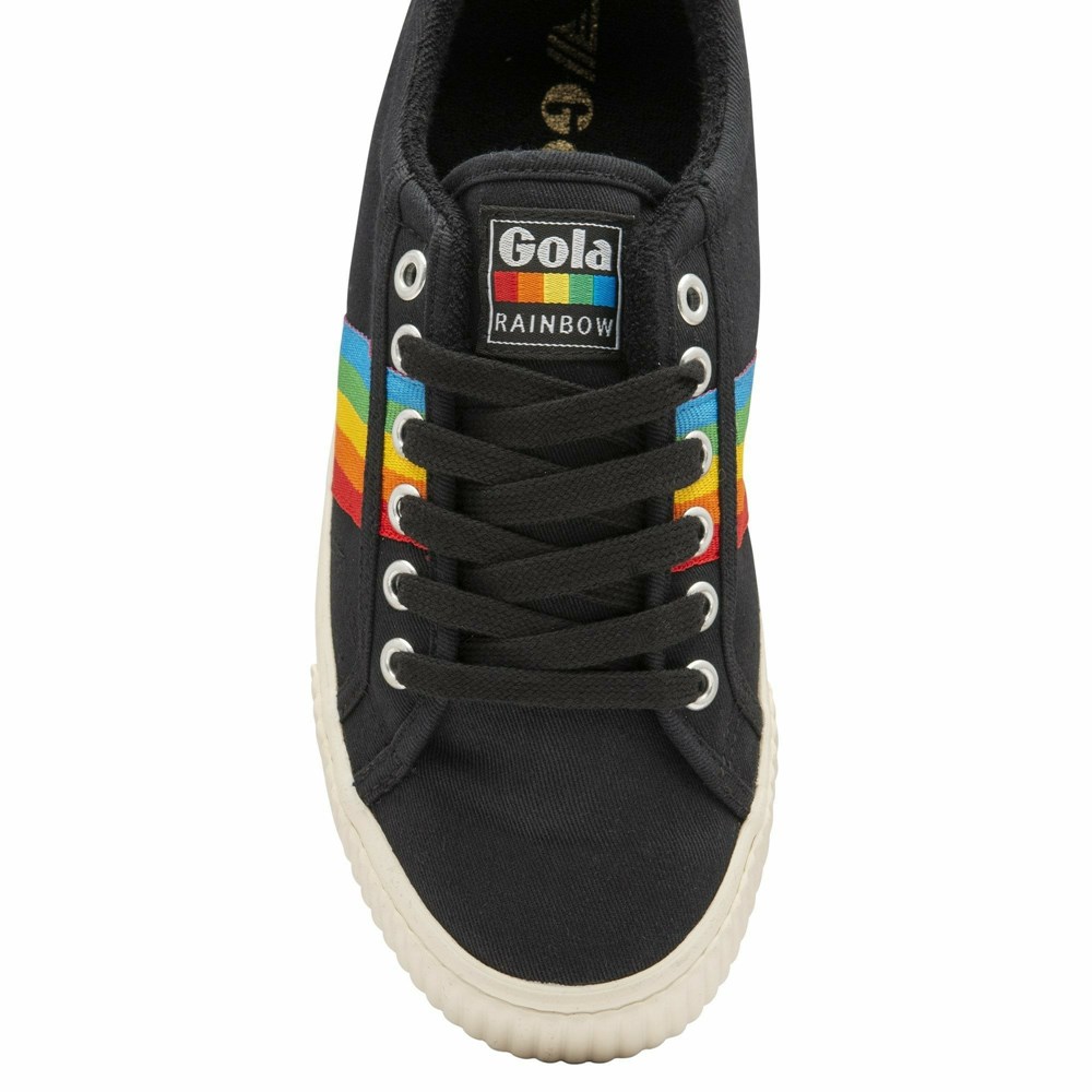 Basket Gola Tennis Mark Cox Rainbow II Noir Multicolore Femme | YCUP-91901551